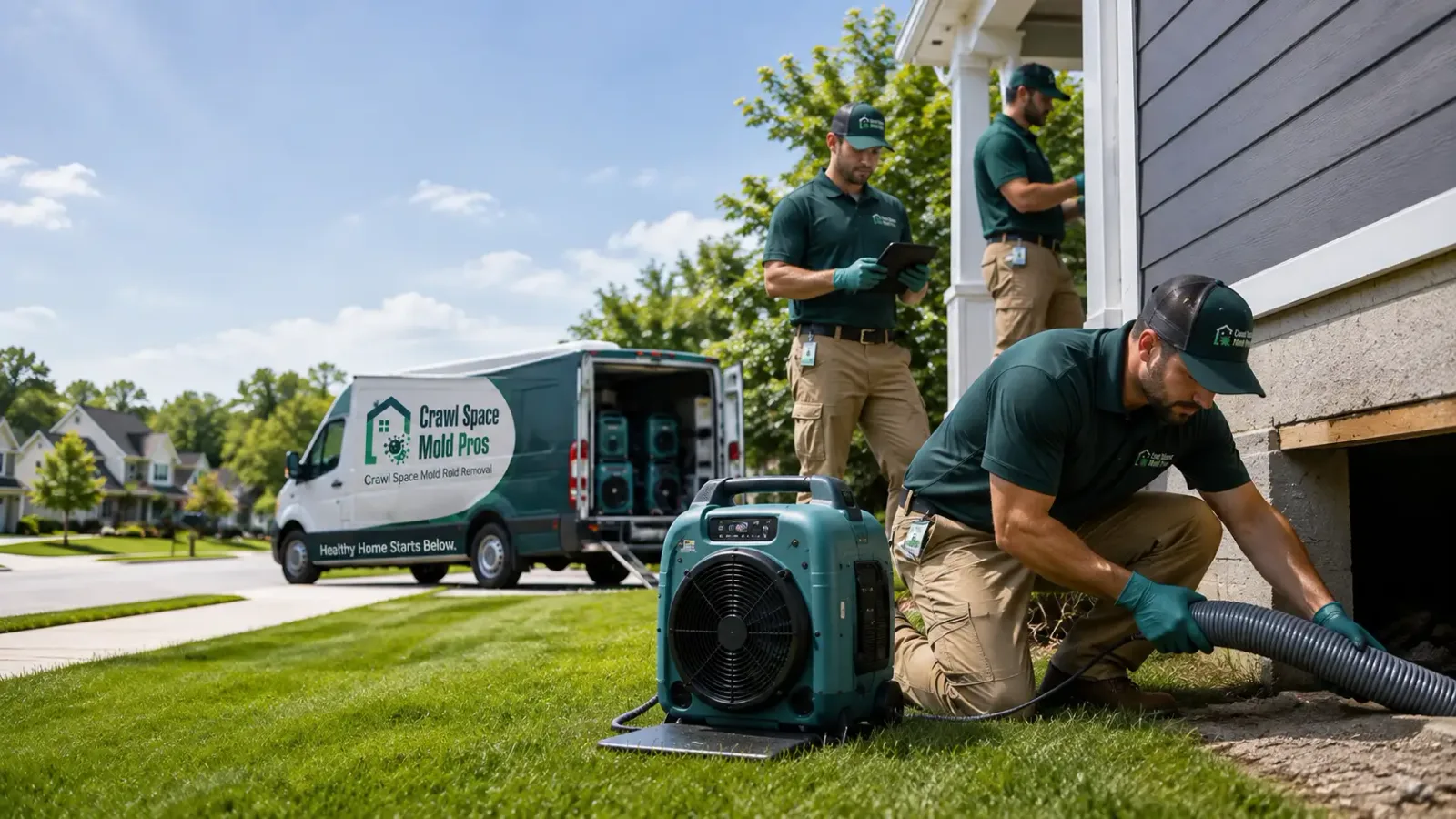 Crawl Space Mold Removal in Farnhamville, IA